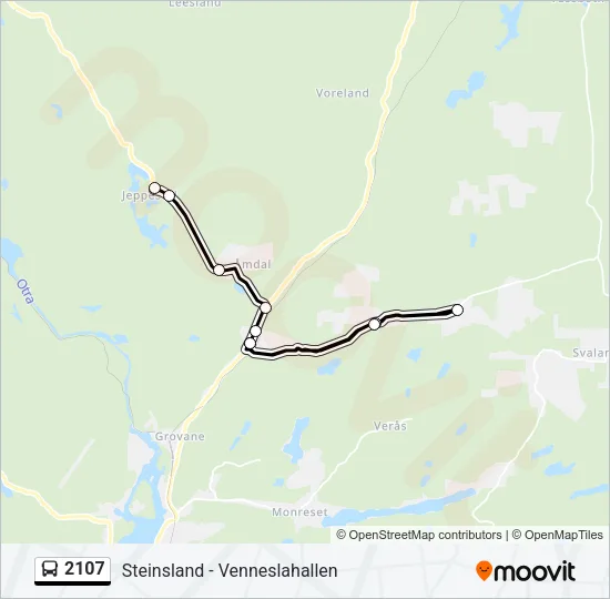 2107 Bus Line Map