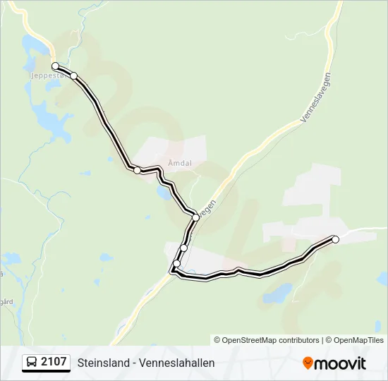 2107 Bus Line Map