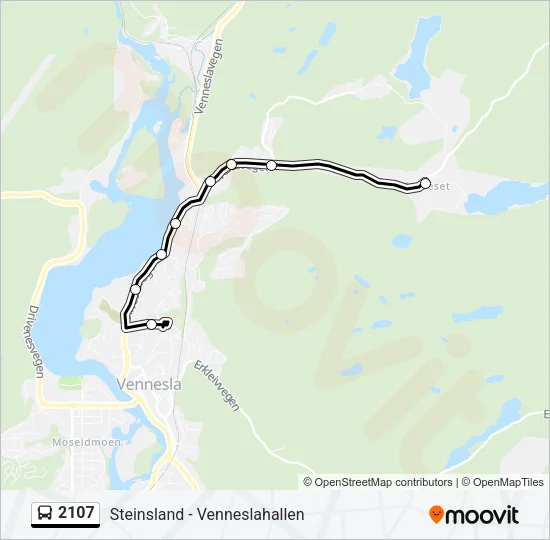 2107 Bus Line Map