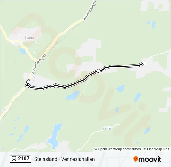 2107 Bus Line Map