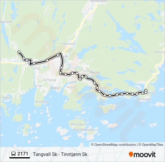 2171 Bus Line Map