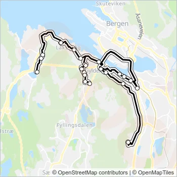 85 Bus Line Map