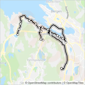 85 Bus Line Map