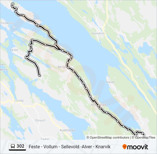 302 Bus Line Map