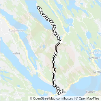 303 Bus Line Map