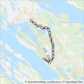 304 Bus Line Map