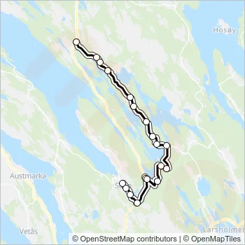 304 Bus Line Map