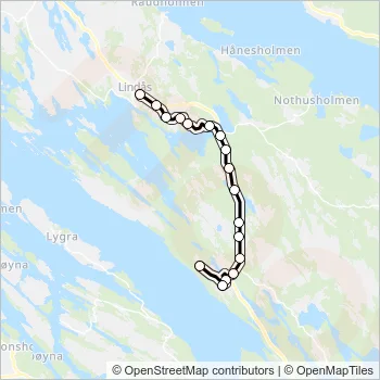 304 Bus Line Map