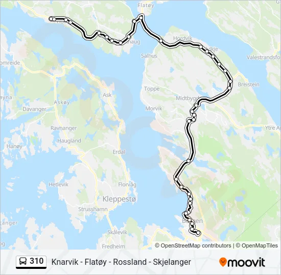 310 Bus Line Map