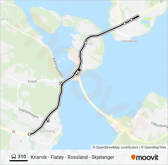 310 Bus Line Map