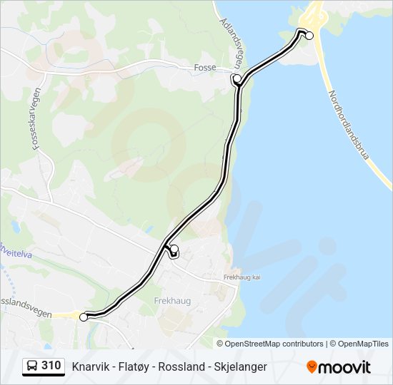 310 Bus Line Map