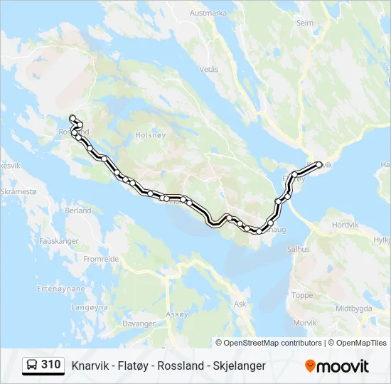 310 Bus Line Map