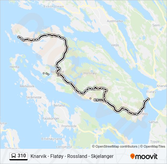 310 Bus Line Map