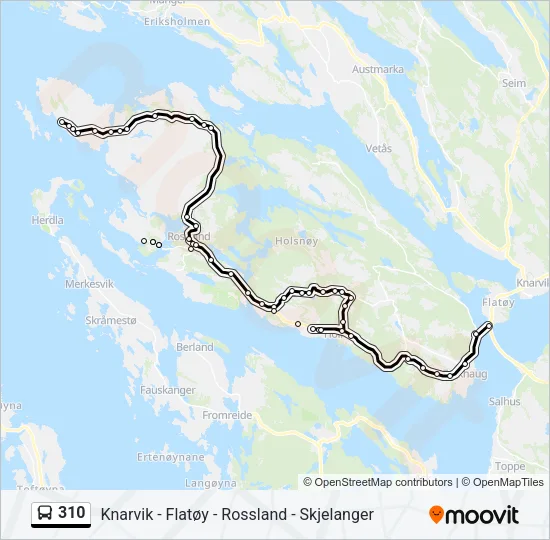 310 Bus Line Map