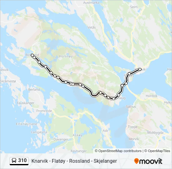 310 Bus Line Map