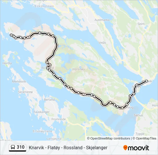 310 Bus Line Map