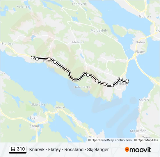 310 Bus Line Map