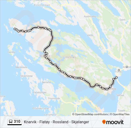 310 Bus Line Map