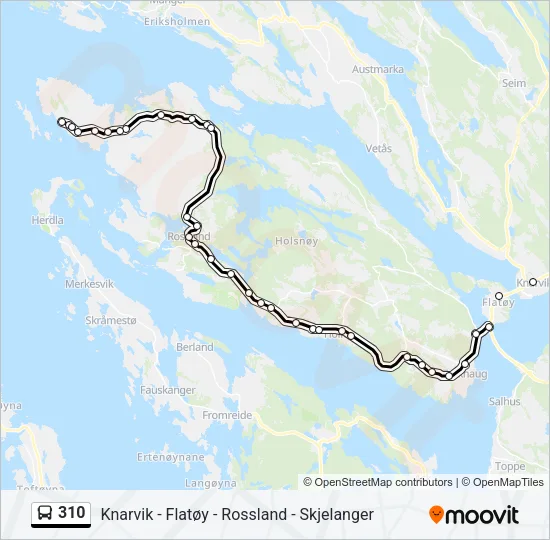 310 Bus Line Map