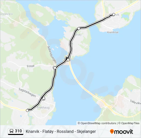 310 Bus Line Map