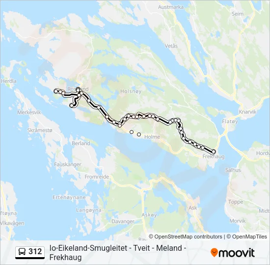 312 Bus Line Map