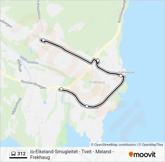 312 Bus Line Map