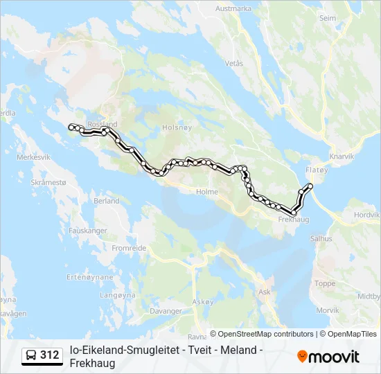 312 Bus Line Map