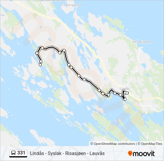 331 Bus Line Map