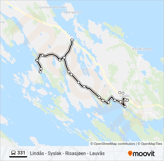 331 Bus Line Map