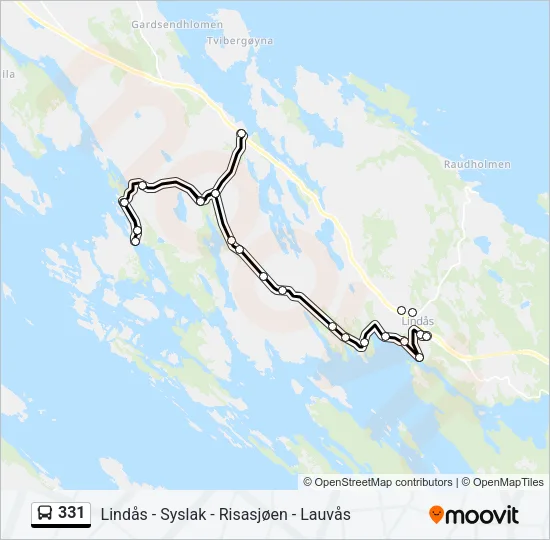 331 Bus Line Map