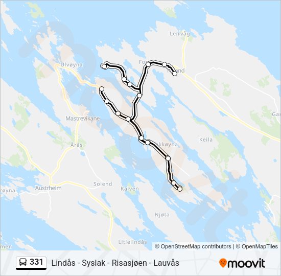 331 Bus Line Map