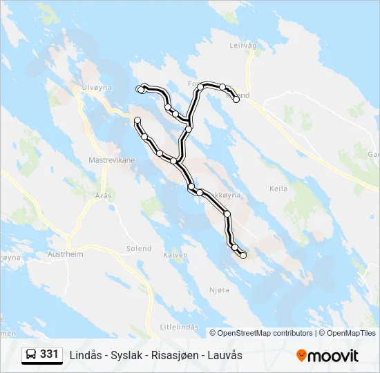 331 Bus Line Map