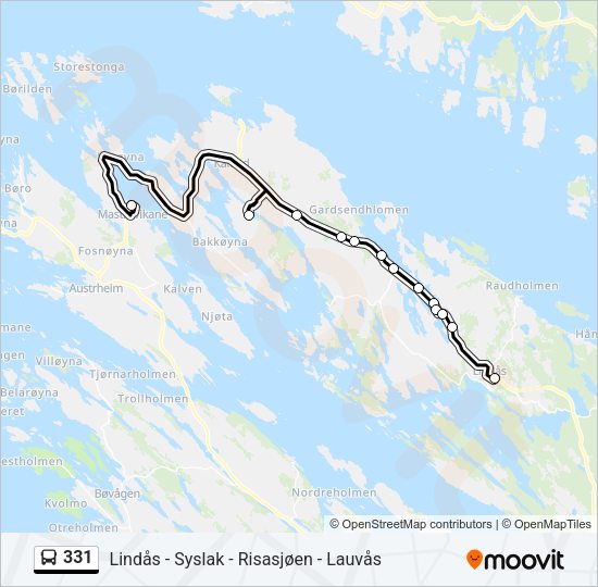 331 Bus Line Map