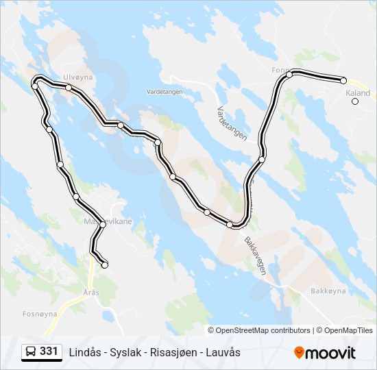 331 Bus Line Map