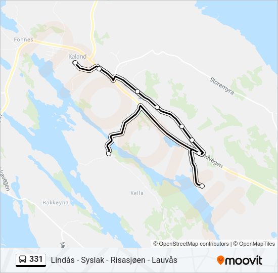 331 Bus Line Map