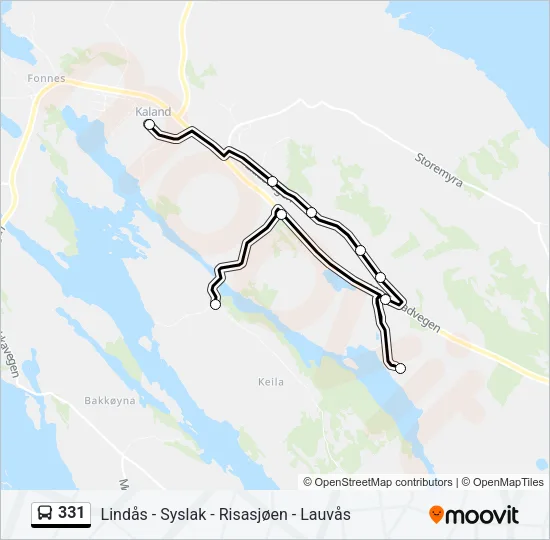 331 Bus Line Map