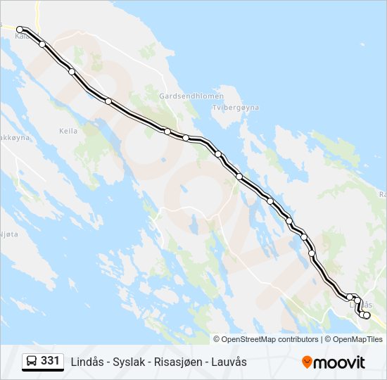 331 Bus Line Map