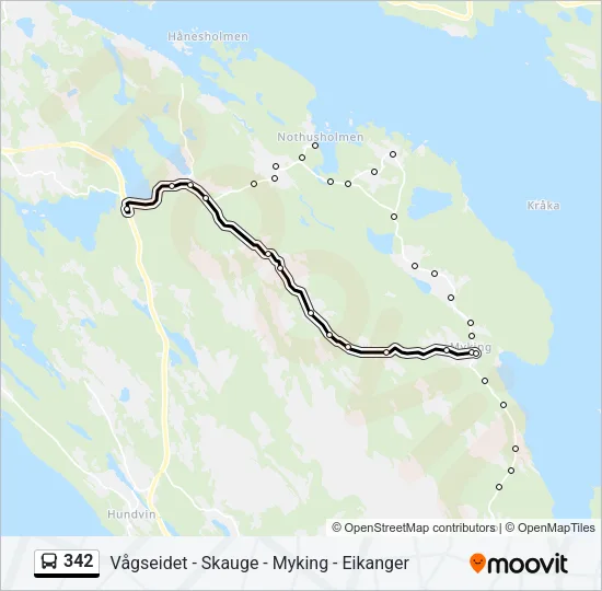 342 Bus Line Map