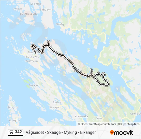 342 Bus Line Map