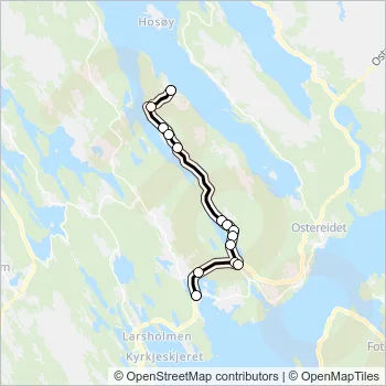 343 Bus Line Map