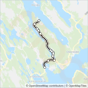 343 Bus Line Map