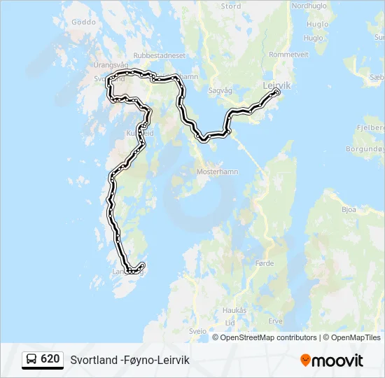 620 Bus Line Map