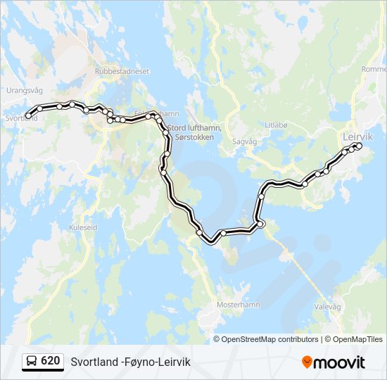620 Bus Line Map