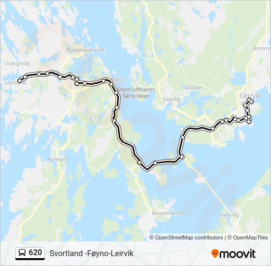 620 Bus Line Map