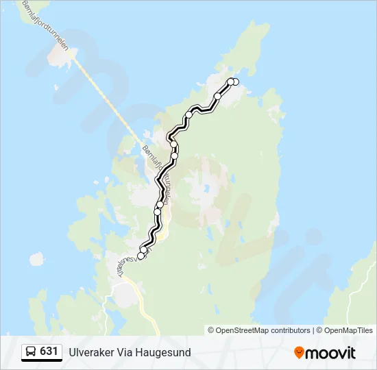 631 Bus Line Map
