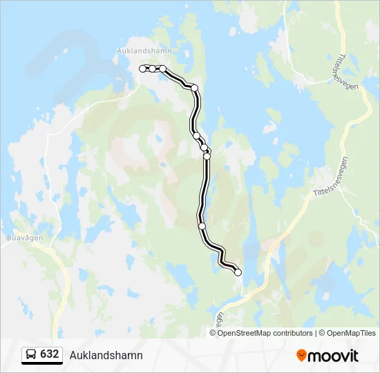 632 Bus Line Map