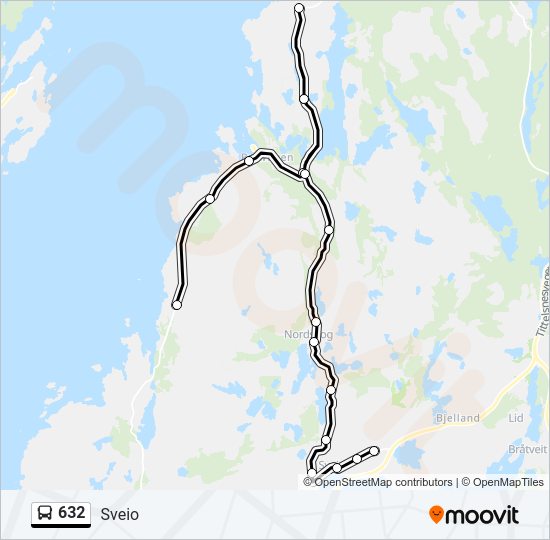 632 bus Line Map