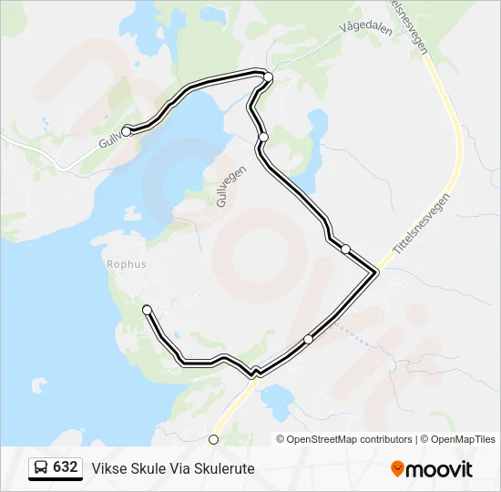632 Bus Line Map