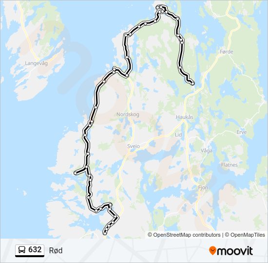 632 Bus Line Map