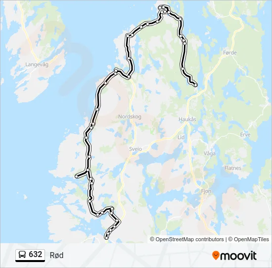632 Bus Line Map